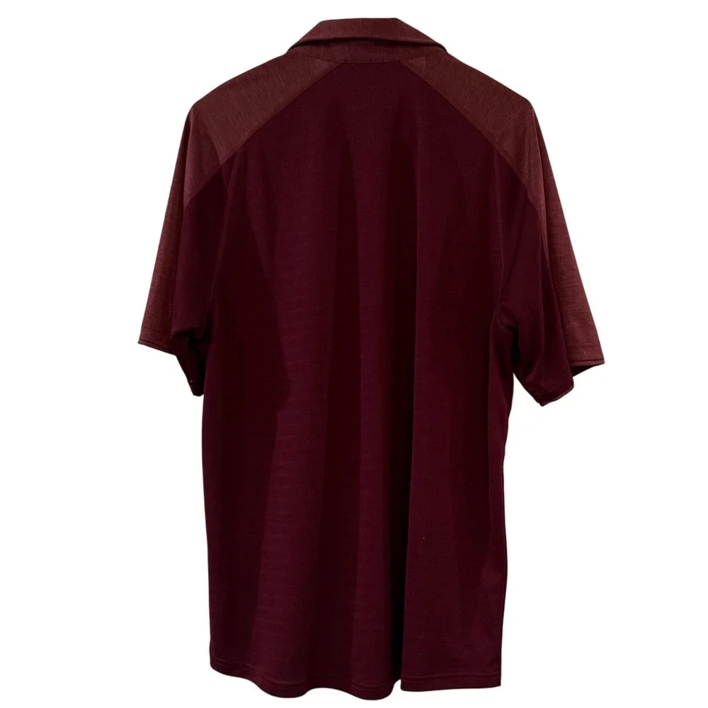 Adidas‎ Mississippi State Bulldogs Climalite Polo Shirt Mens Large Maroon NCAA